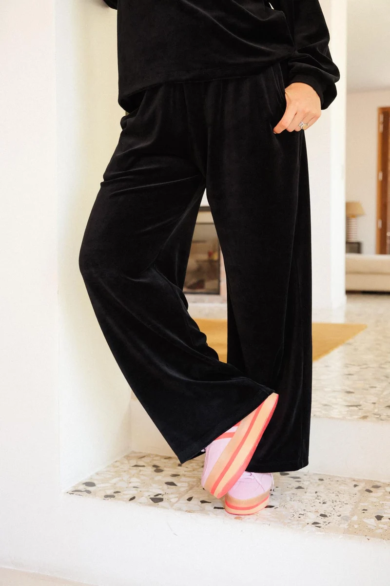 Sweat & Pantalon Velours - Noir