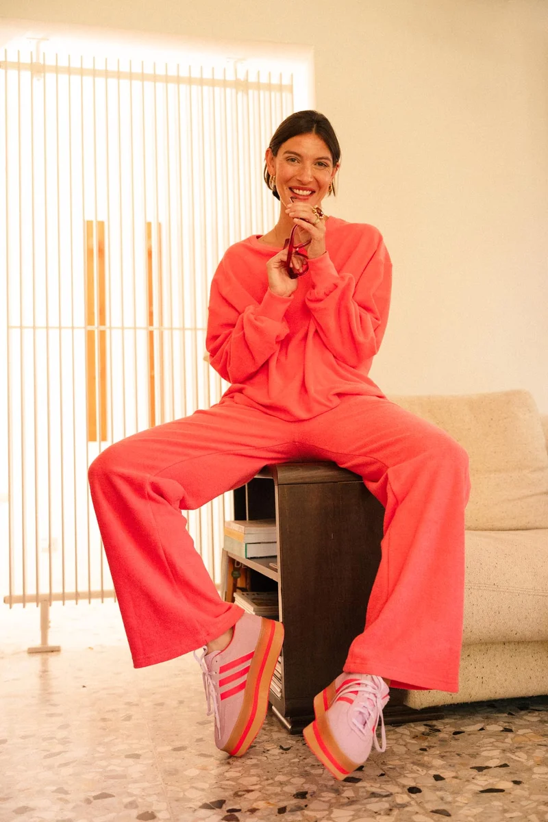 Sweat & Pantalon Cocoon Coton BIO - Rose