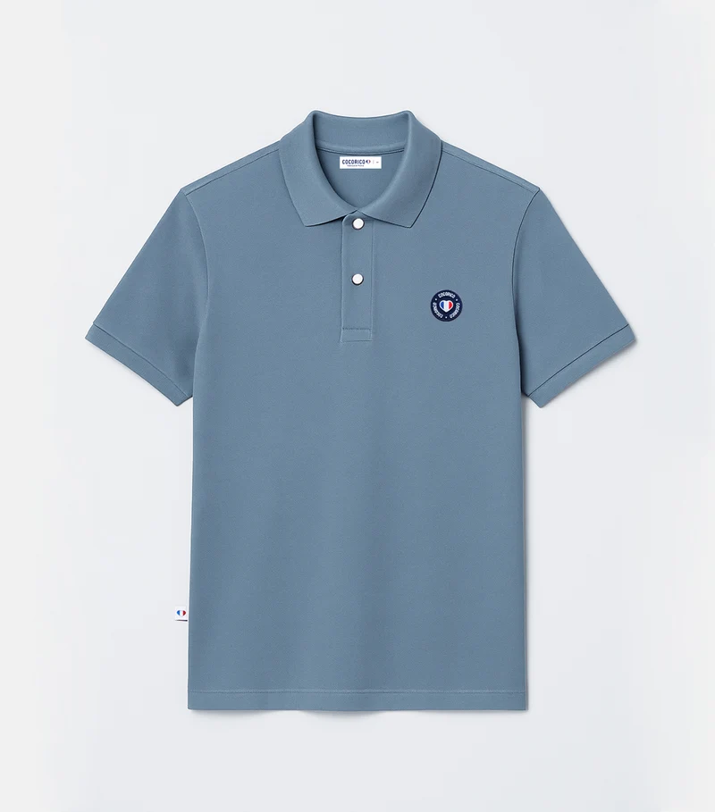 Polo Homme Azur - Blason