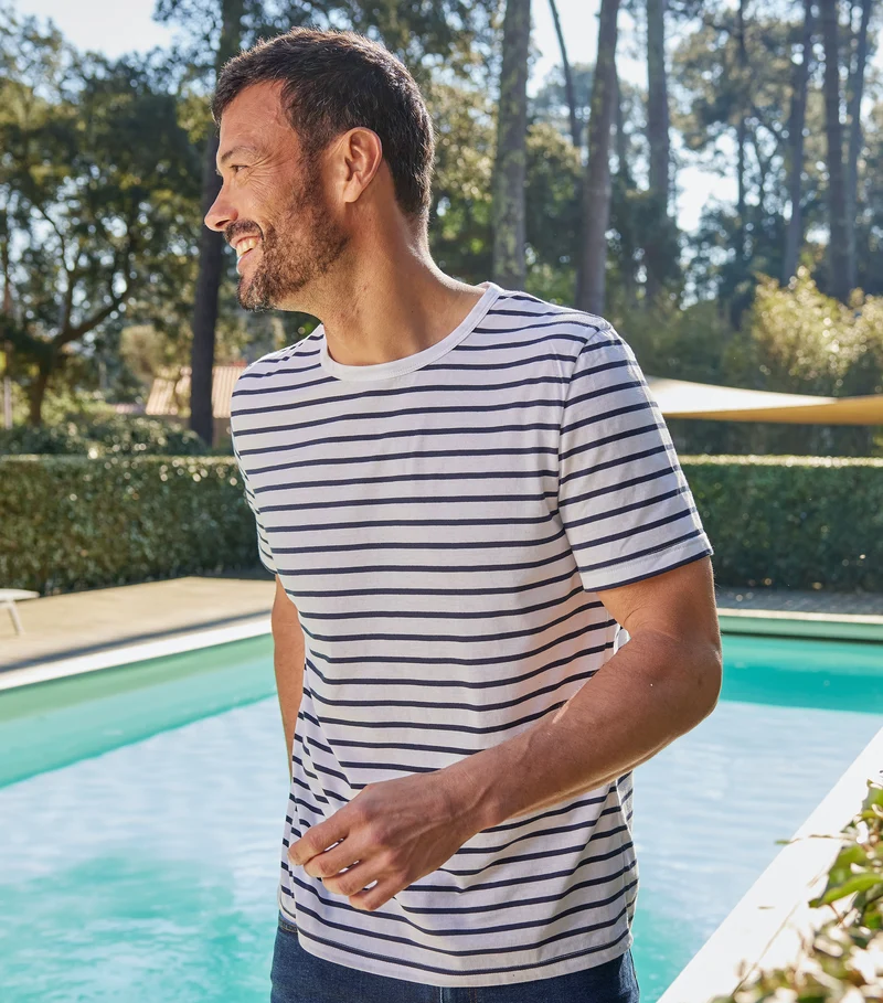 T-shirt Homme Marinière - Intemporel