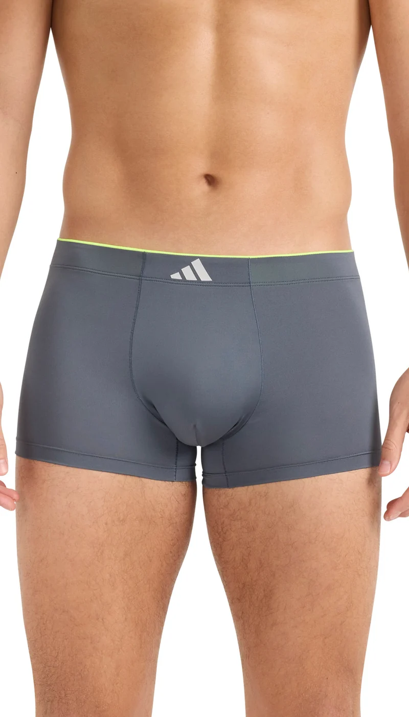 Enge Boxershorts 3er-Pack Schwarz/Grau - ADIDAS