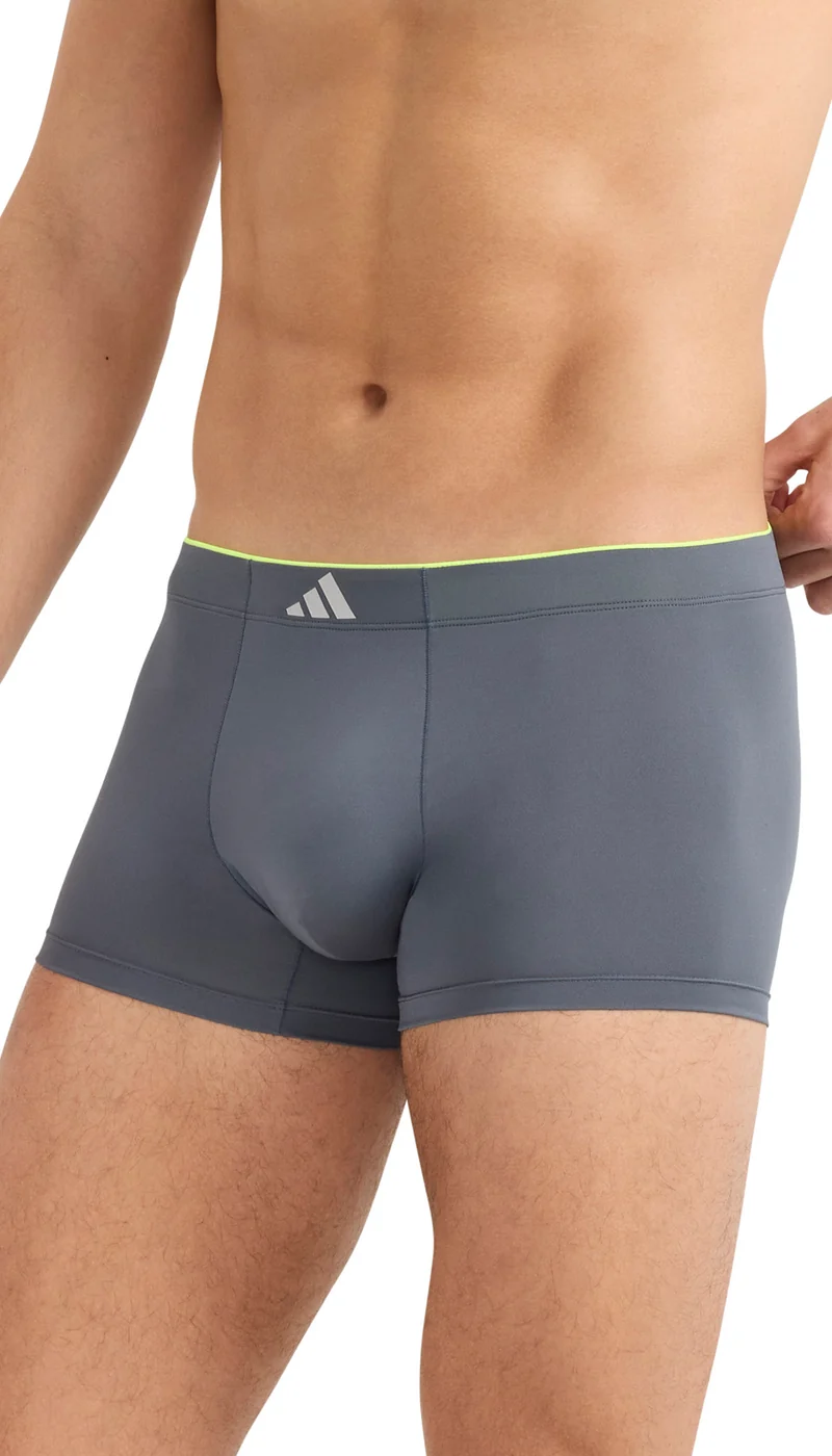 Enge Boxershorts 3er-Pack Schwarz/Grau - ADIDAS