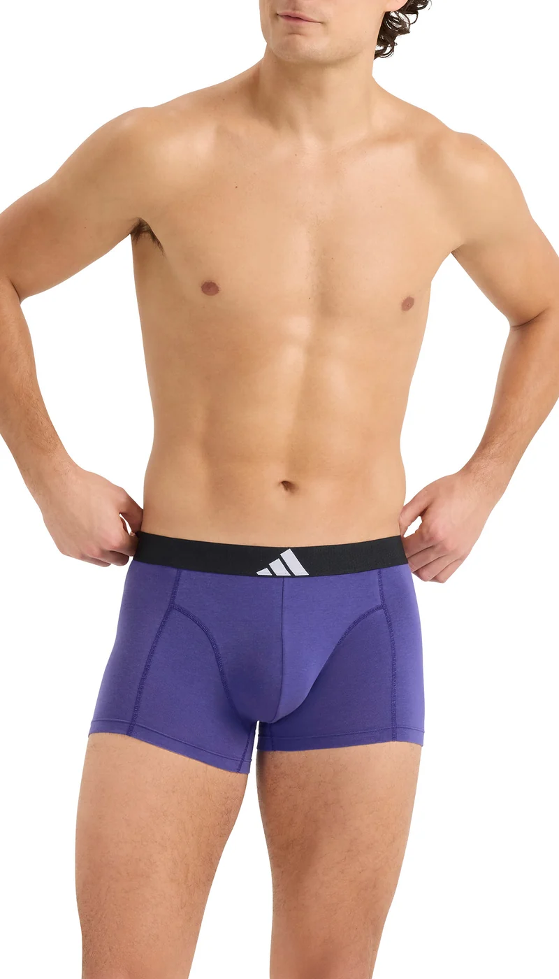 Enge Boxershorts 3er-Pack Schwarz/Lila/Grau - ADIDAS