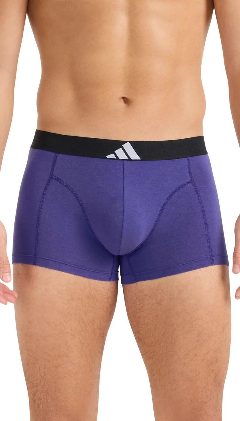 Enge Boxershorts 3er-Pack Schwarz/Lila/Grau - ADIDAS
