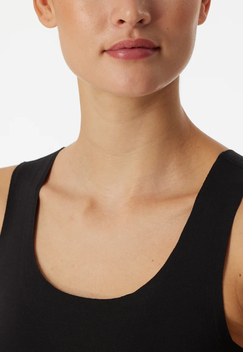 BH-Top Seamless mit herausnehmbaren Pads Schwarz - Invisible Soft Warming