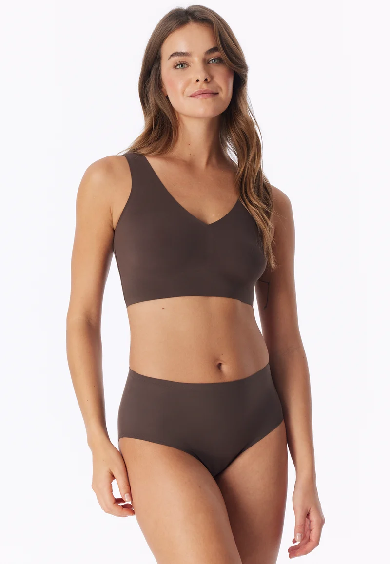 High Waist Slip Seamless Braun - Invisible Soft
