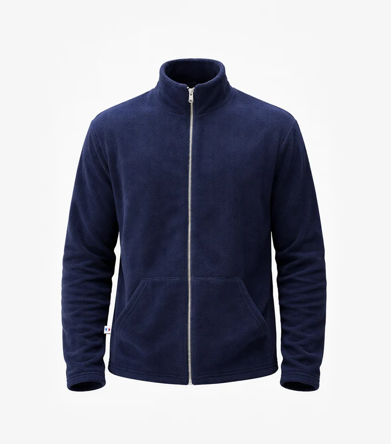 Veste Polaire Zippée Femme Marine