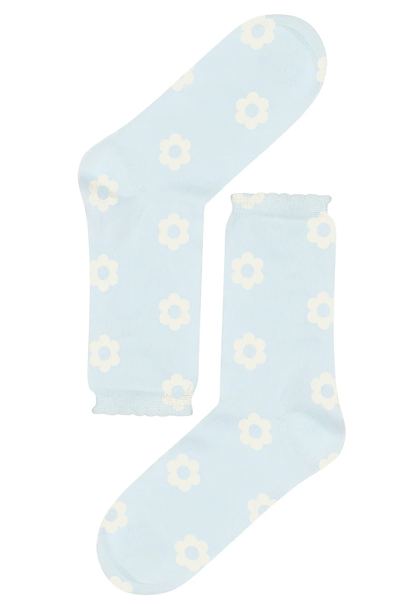 Chaussettes coton BIO - Clodette Bleu