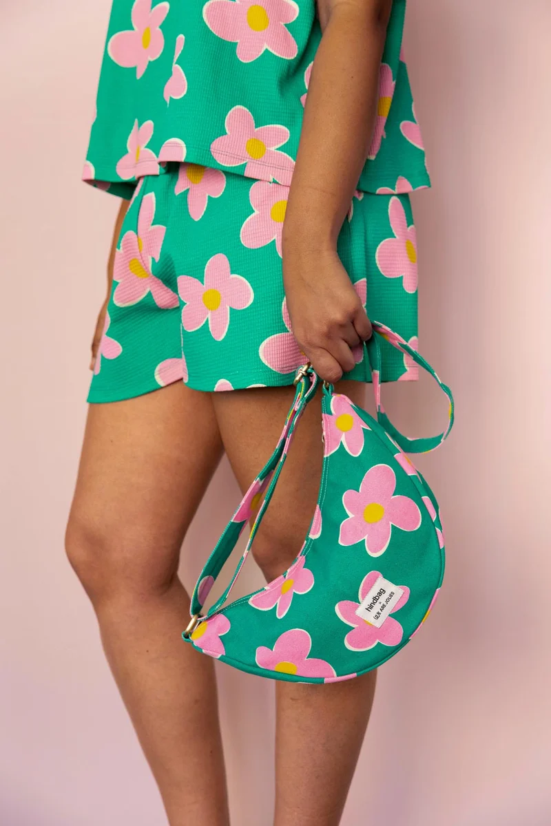 Pyjama Gaufré Coton BIO WAJ x Hindbag - Big Flowers