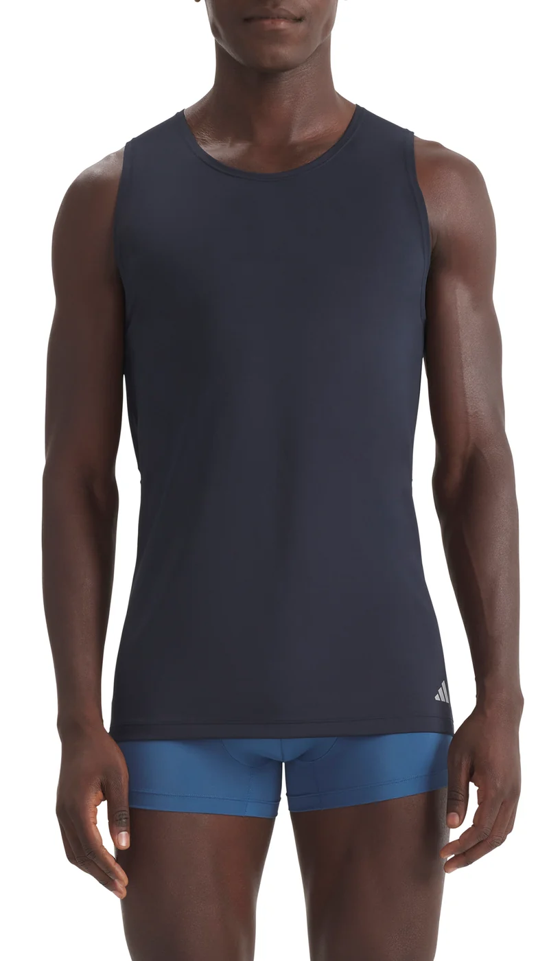 Shirt ärmellos 2er-Pack Schwarz - ADIDAS