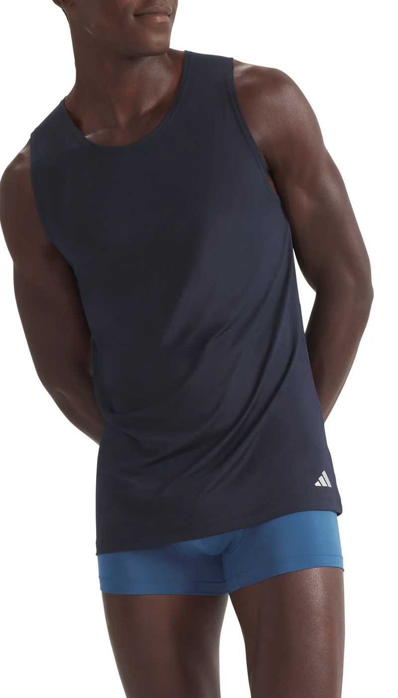 Shirt ärmellos 2er-Pack Schwarz - ADIDAS