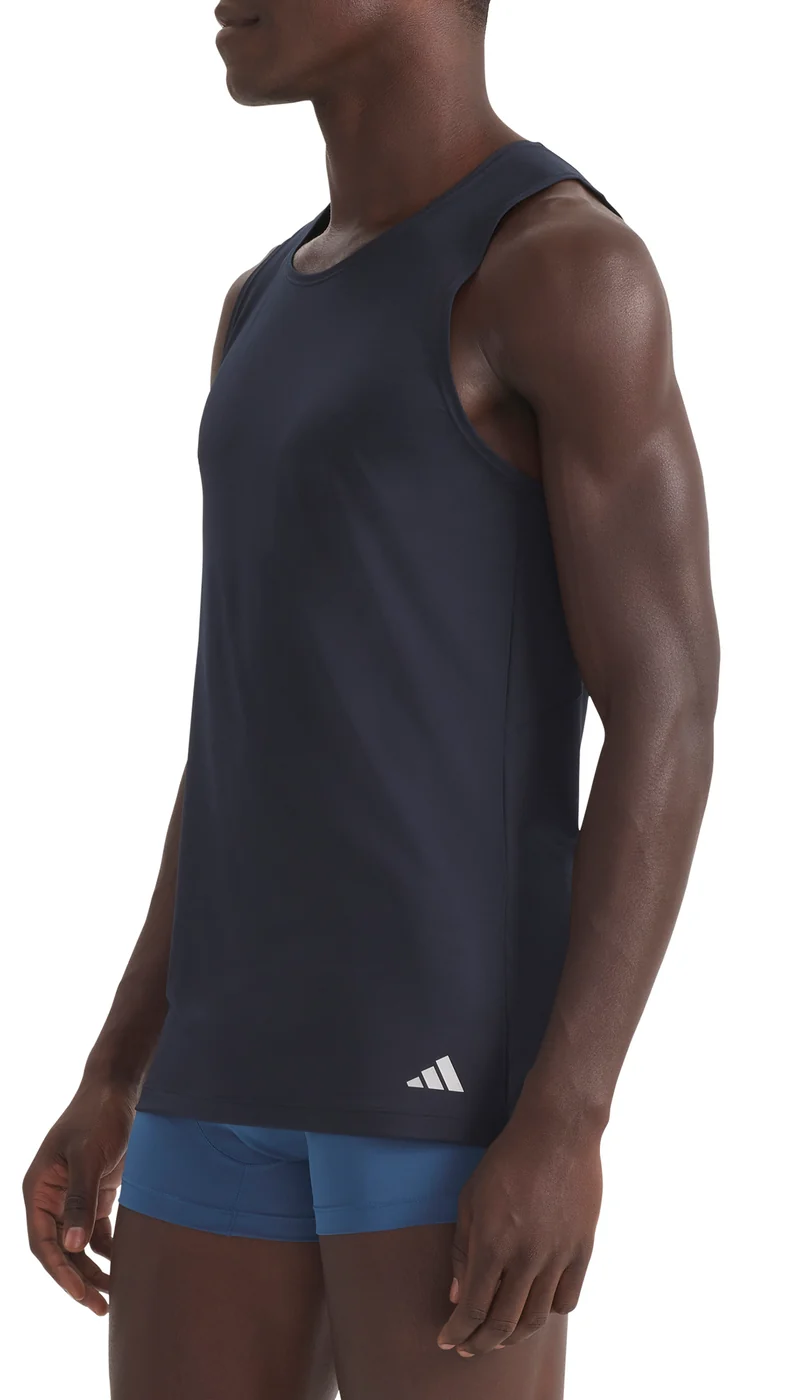 Shirt ärmellos 2er-Pack Schwarz - ADIDAS