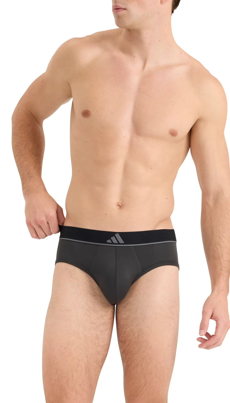 Slip 3er-Pack Schwarz/Grau - ADIDAS