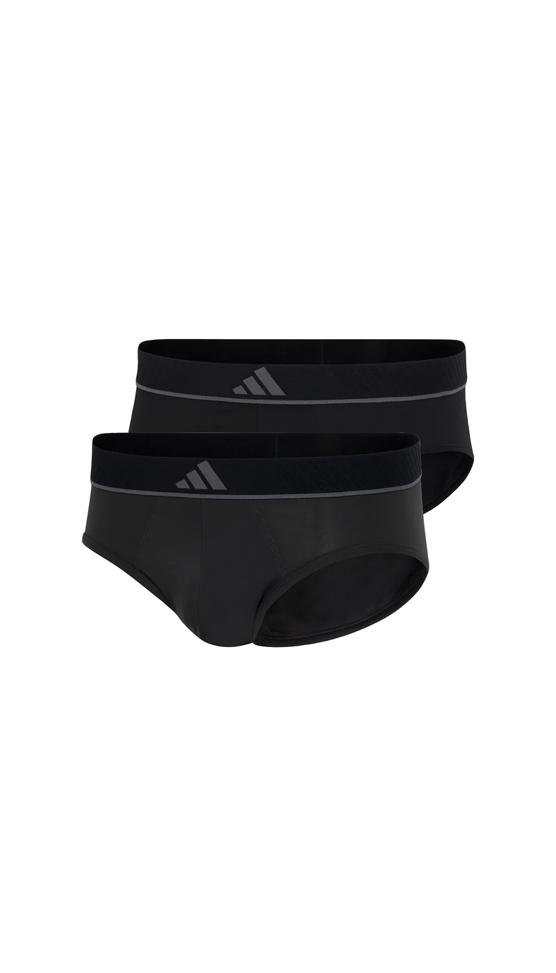 Slip 3er-Pack Schwarz/Grau - ADIDAS