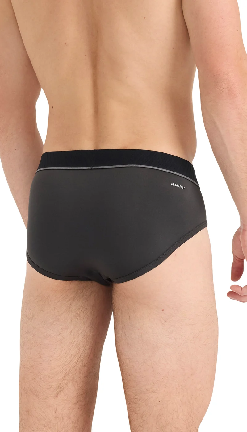Slip 3er-Pack Schwarz/Grau - ADIDAS
