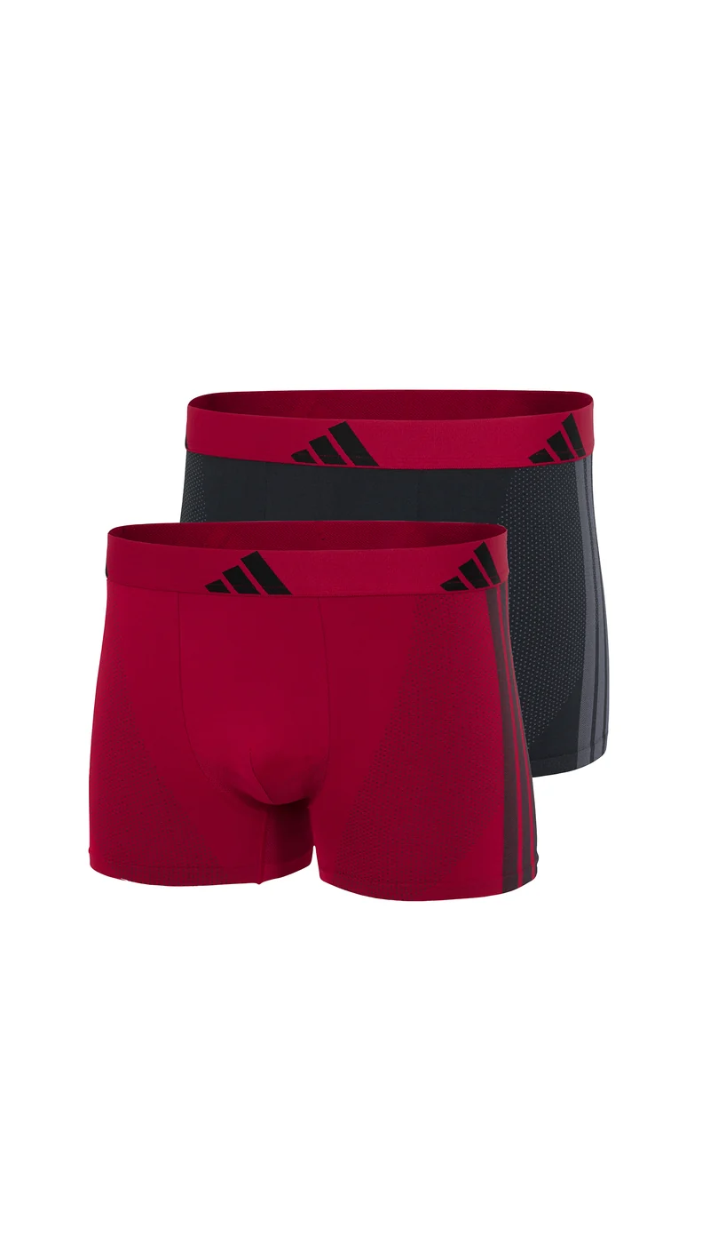 Enge Boxershorts 2er-Pack Schwarz/Rot - ADIDAS
