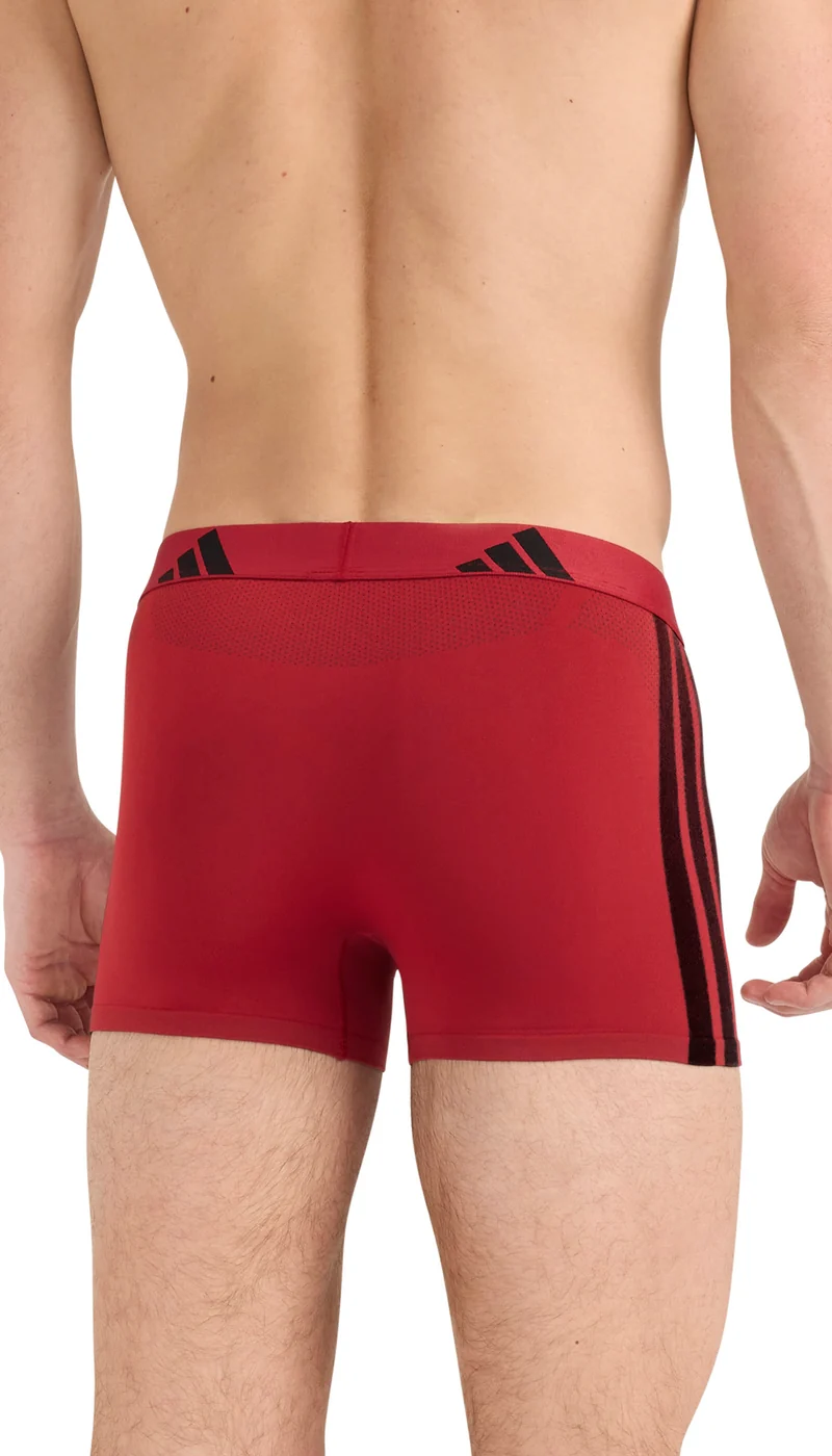 Enge Boxershorts 2er-Pack Schwarz/Rot - ADIDAS
