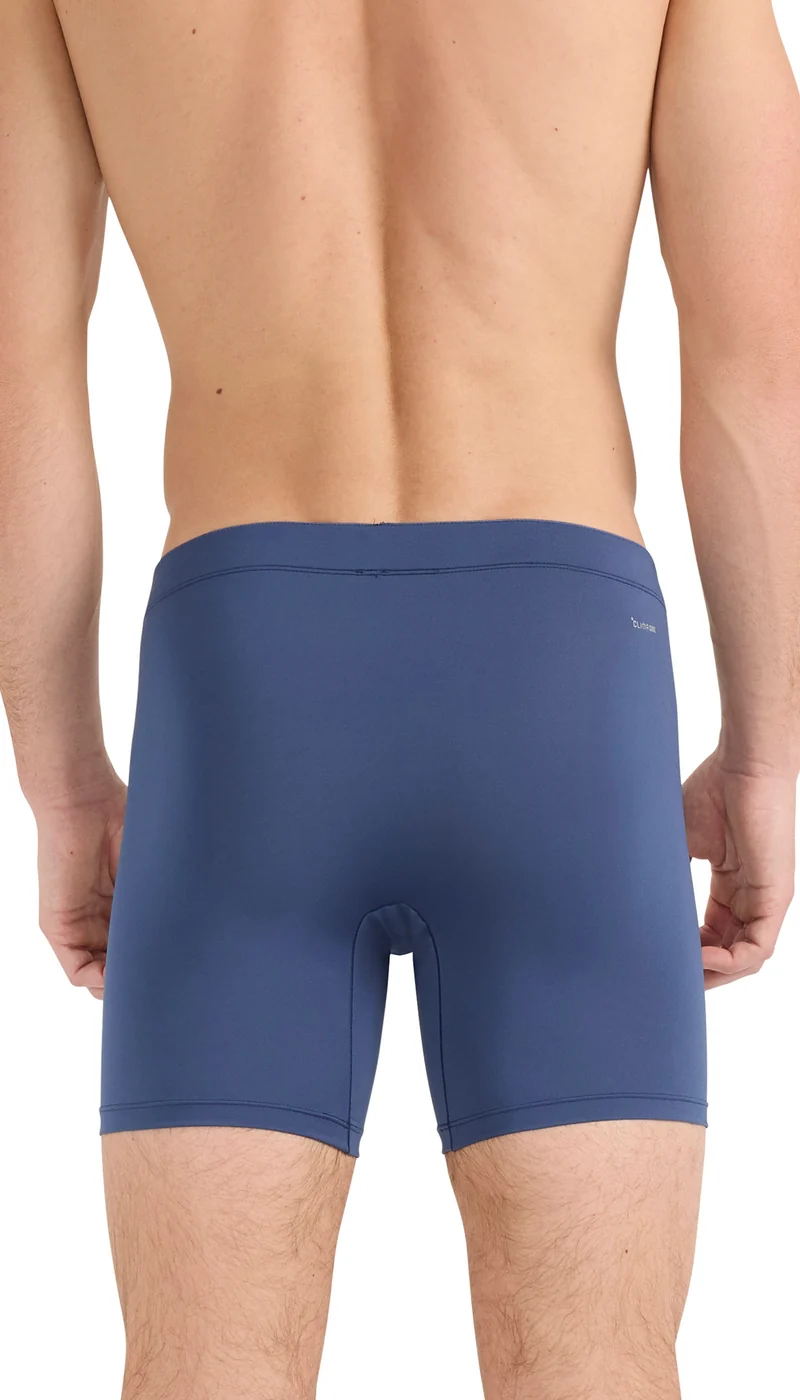 Enge Boxershorts lang 3er-Pack Schwarz/Grün/Blau - ADIDAS