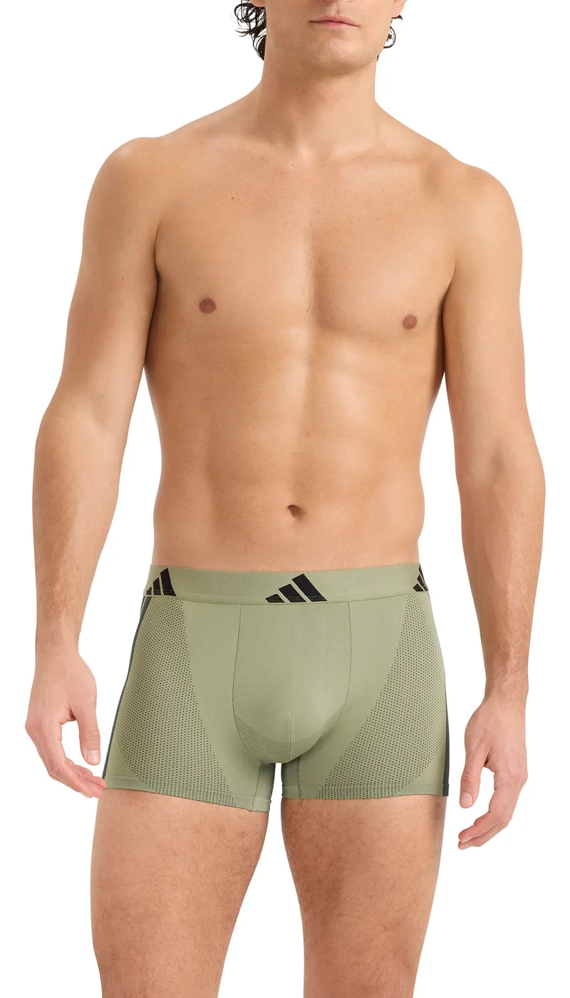 Enge Boxershorts 2er-Pack Grün/Schwarz - ADIDAS