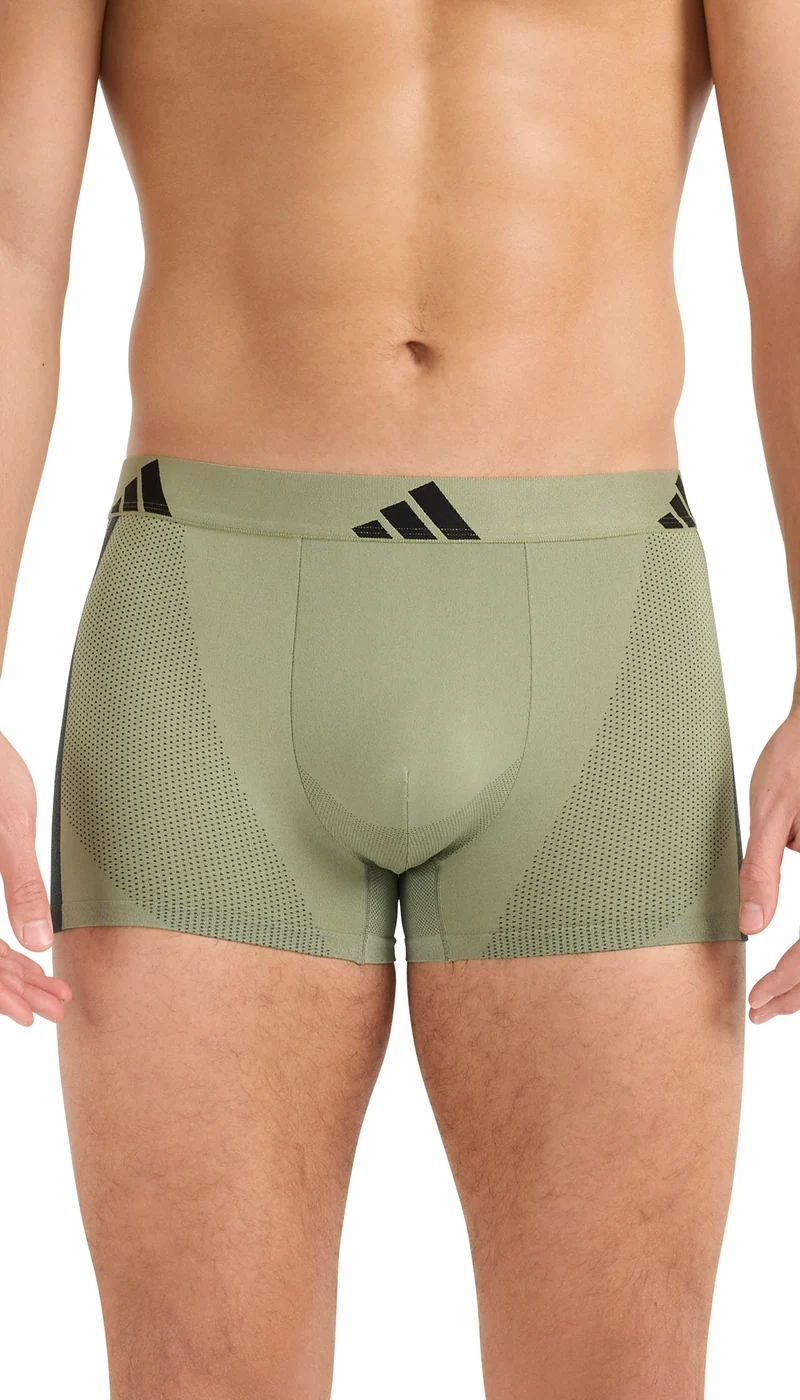 Enge Boxershorts 2er-Pack Grün/Schwarz - ADIDAS