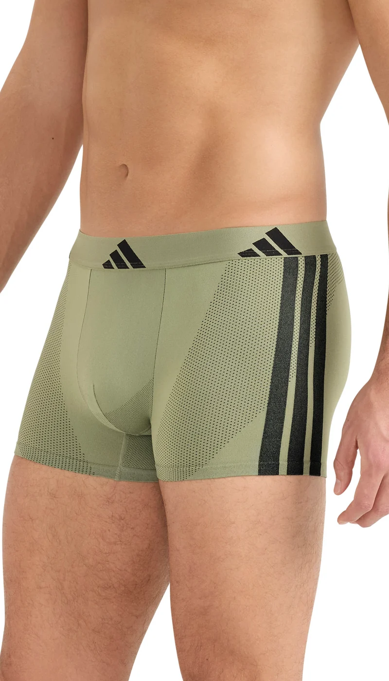 Enge Boxershorts 2er-Pack Grün/Schwarz - ADIDAS