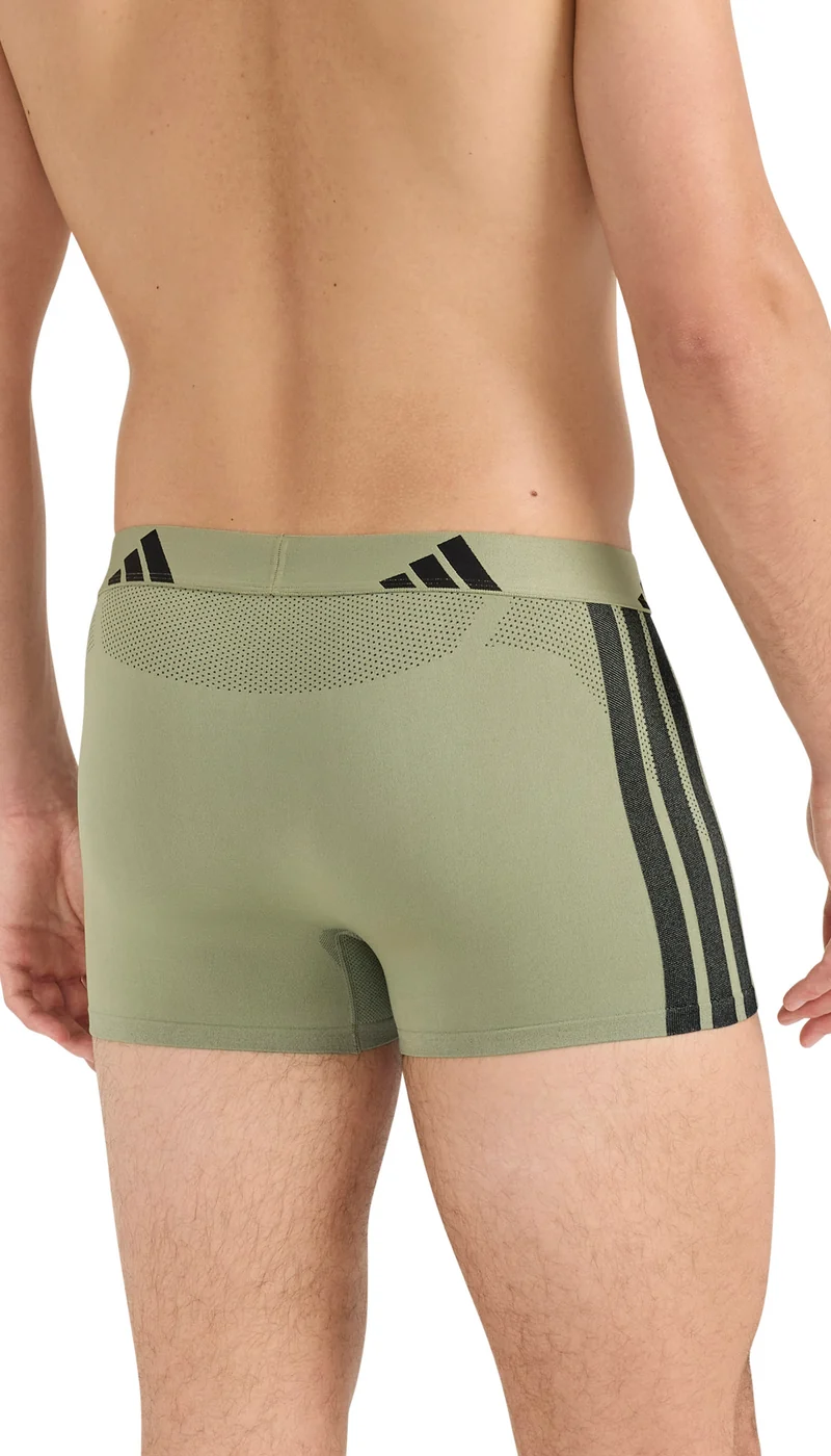 Enge Boxershorts 2er-Pack Grün/Schwarz - ADIDAS