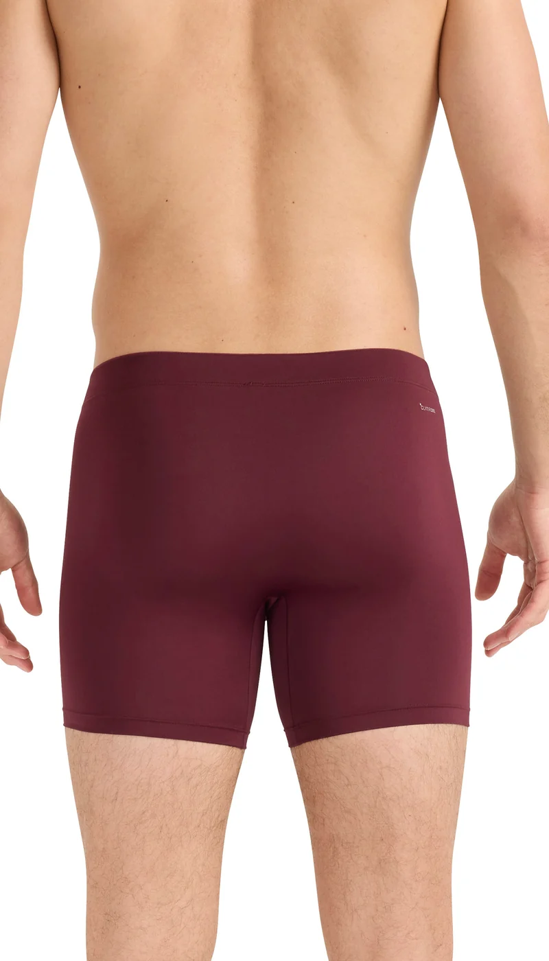 Enge Boxershorts lang 3er-Pack Bordeaux/Schwarz - ADIDAS