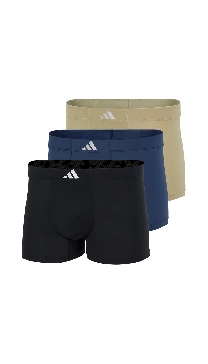 Enge Boxershorts 3er-Pack Schwarz/Grün/Blau - ADIDAS