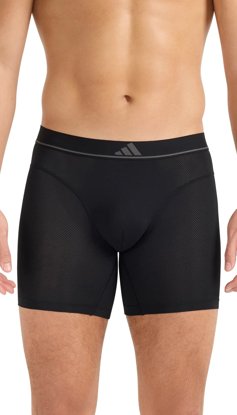 Enge Boxershorts 2er-Pack Schwarz/Grau - ADIDAS