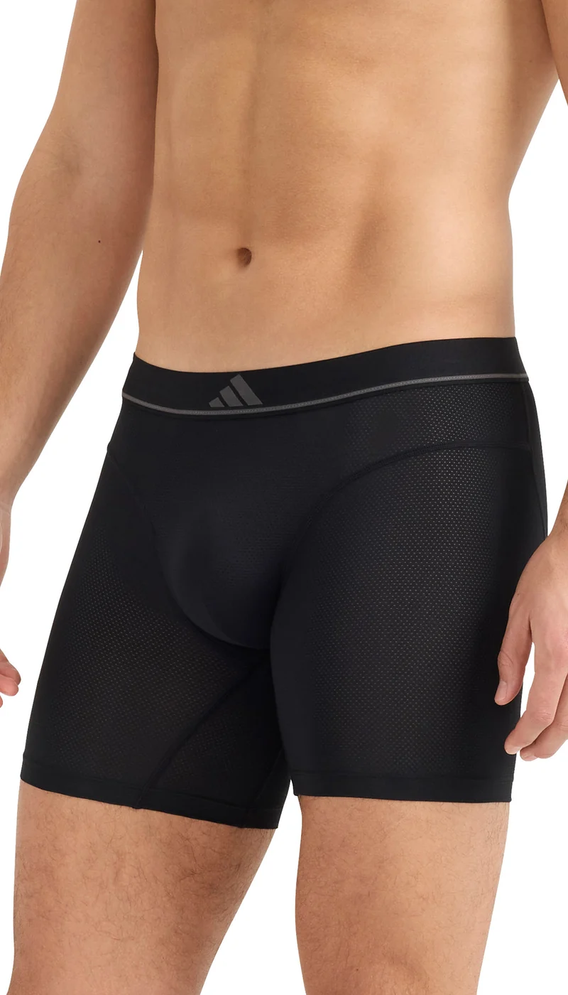 Enge Boxershorts 2er-Pack Schwarz/Grau - ADIDAS