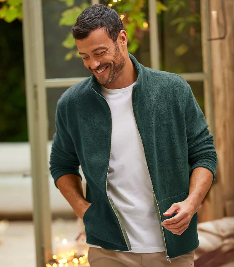 Veste Polaire Zippée Homme Sapin