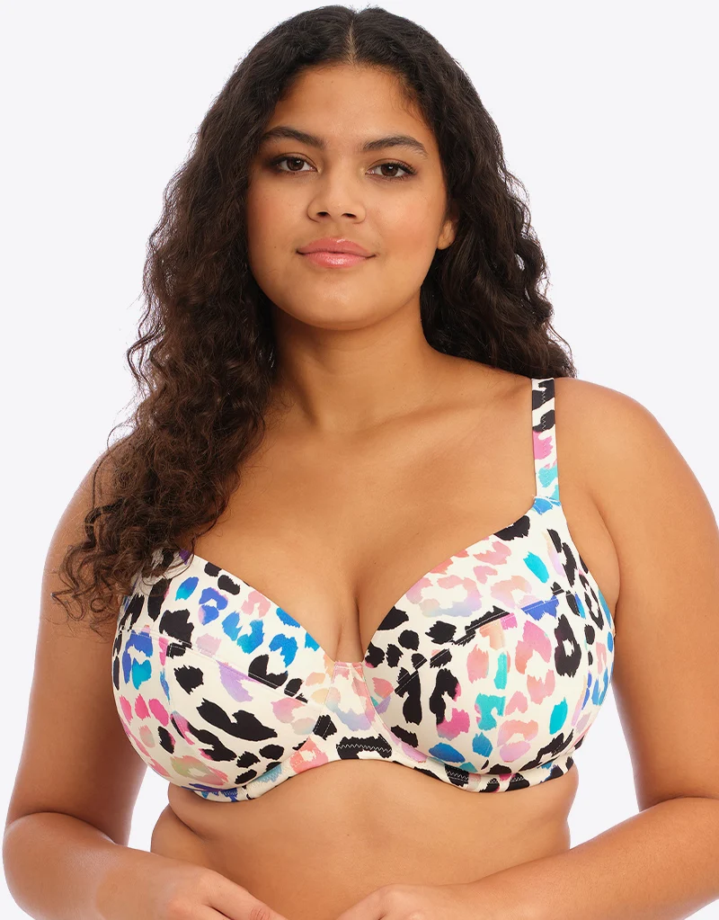 Elomi Party Bay Plunge Bikini Top Multi
