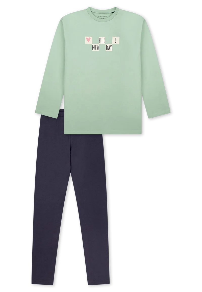 Schlafanzug Mint/Dunkelblau - Nightwear