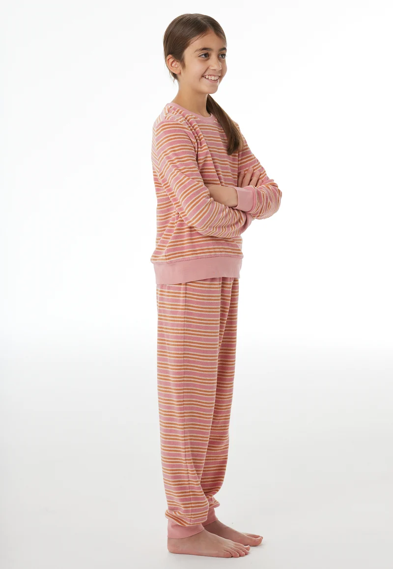 Schlafanzug mit Bündchen Bunt gestreift - Teens Nightwear
