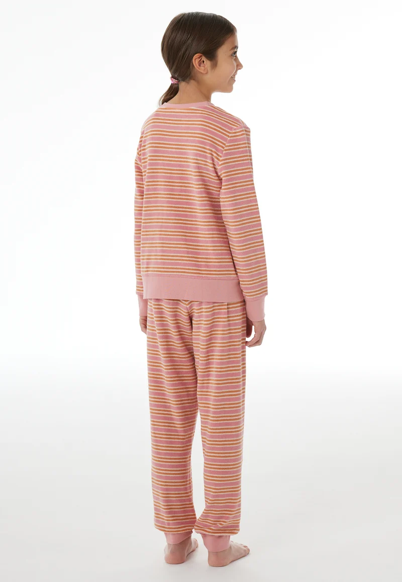 Schlafanzug mit Bündchen Bunt gestreift - Teens Nightwear