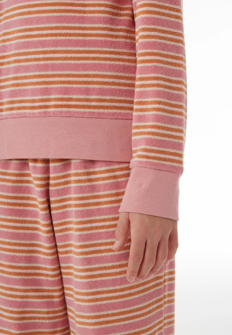 Schlafanzug mit Bündchen Bunt gestreift - Teens Nightwear