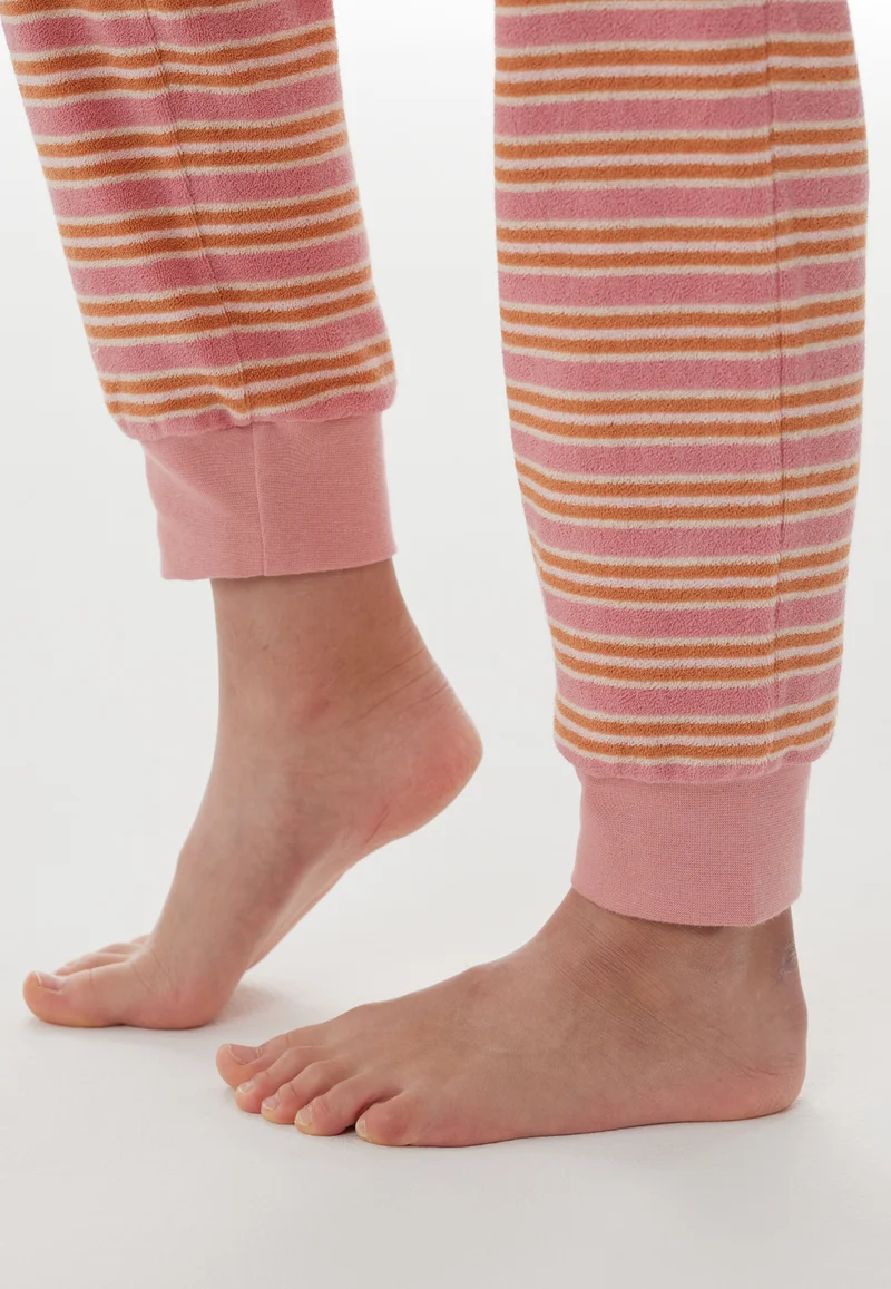 Schlafanzug mit Bündchen Bunt gestreift - Teens Nightwear