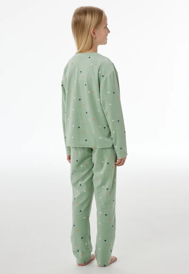 Schlafanzug Grün gemustert - Nightwear