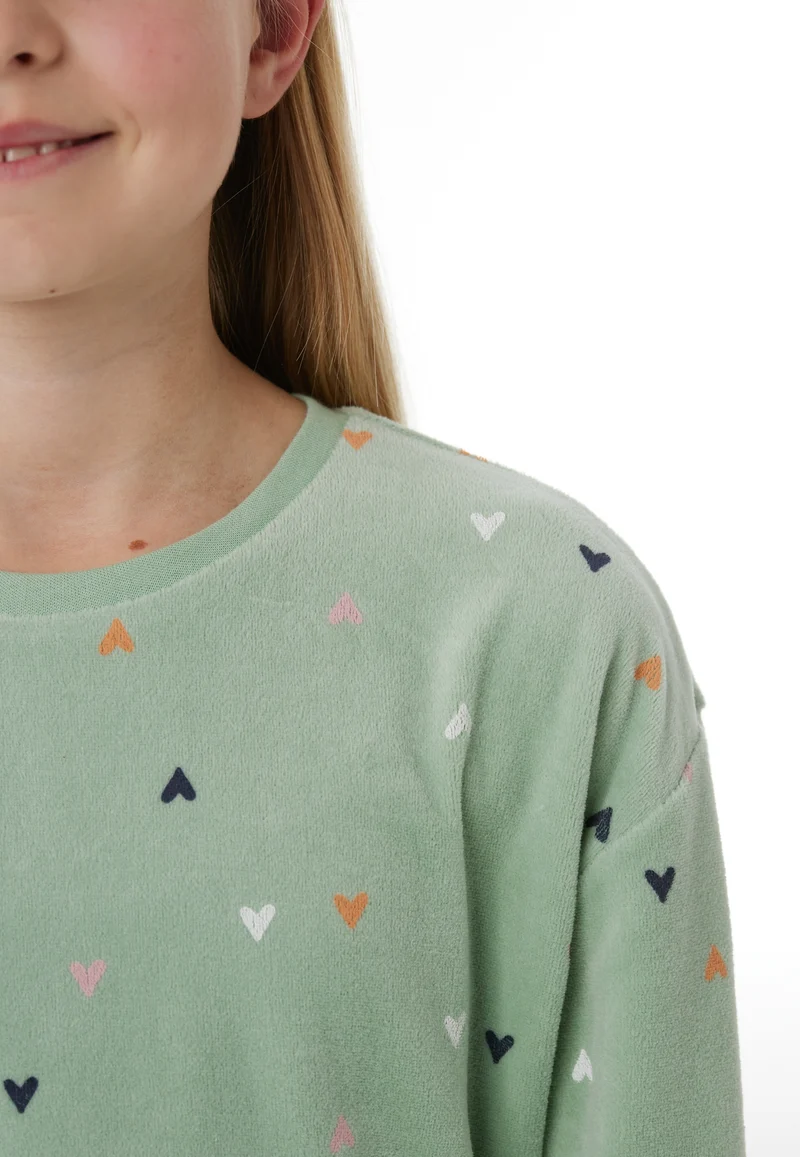Schlafanzug Grün gemustert - Nightwear