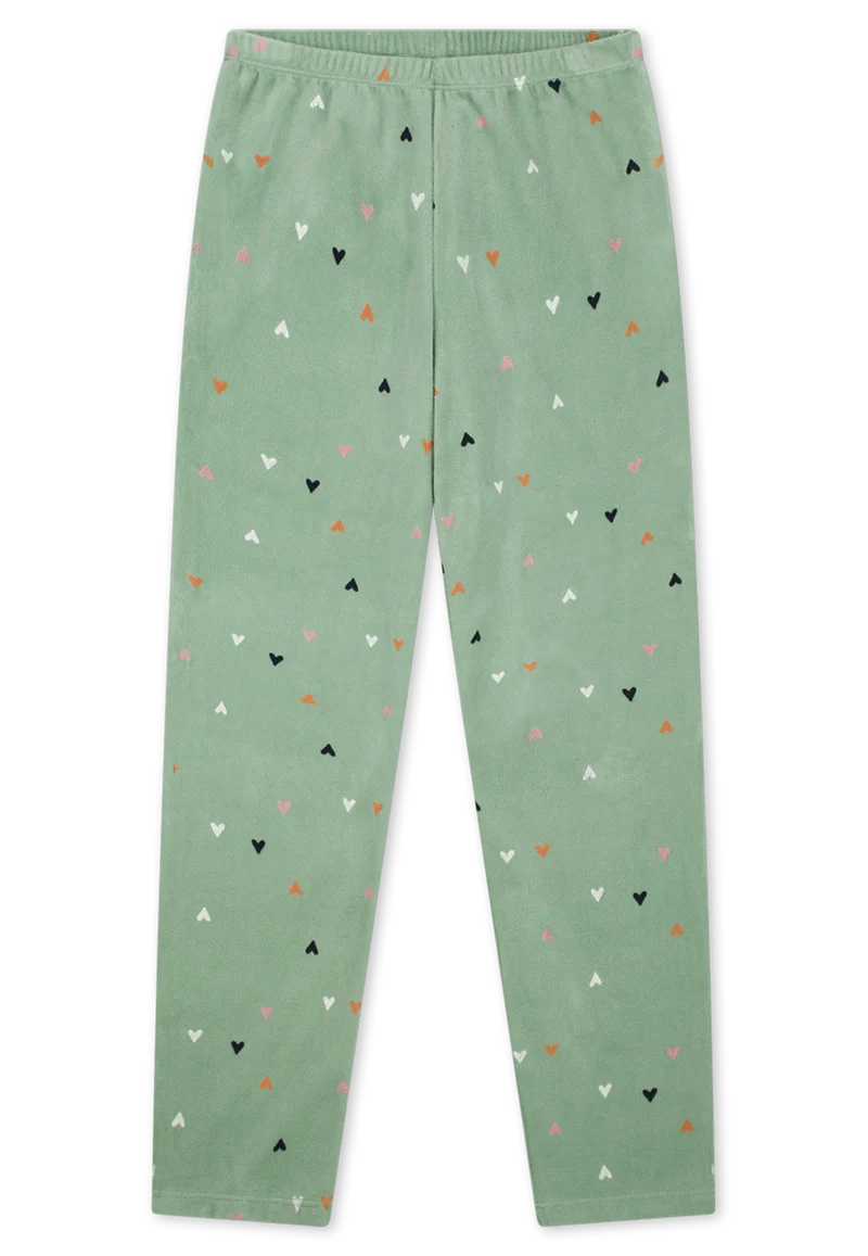Schlafanzug Grün gemustert - Nightwear