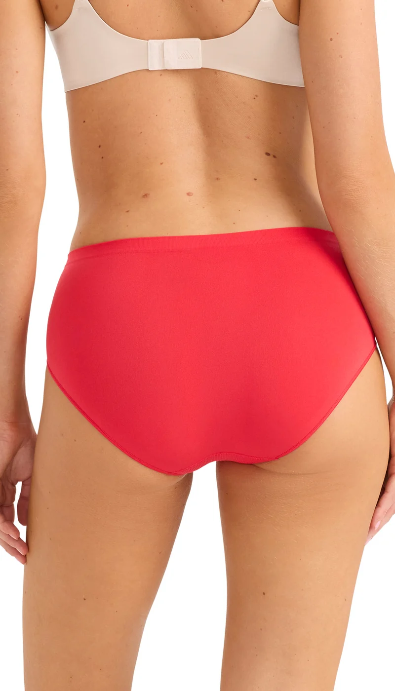 Hipster Slip 3er-Pack Rot/Blau/Braun - ADIDAS