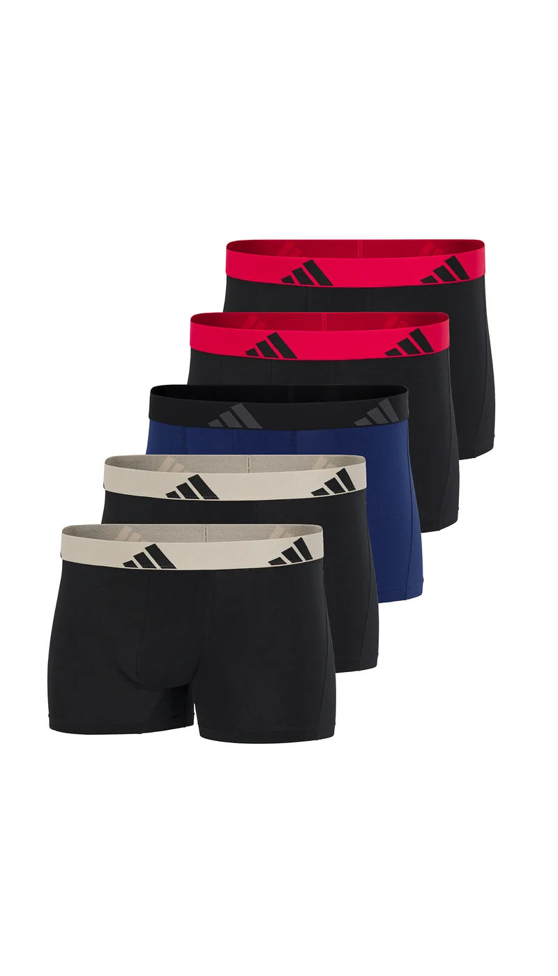 Enge Boxershorts 5er-Pack Blau/Schwarz - ADIDAS