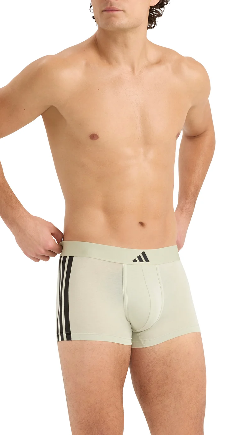 Enge Boxershorts 2er-Pack Schwarz/Grün - ADIDAS