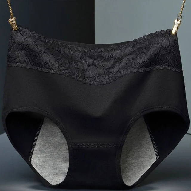 Women Menstrual Panties Physiological Pants Leak Proof Underwear Menstruation Period Cotton Breathable Briefs High Waist Warm