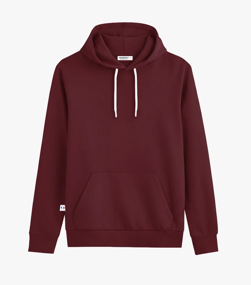 Sweat à capuche Femme Bordeaux - Intemporel