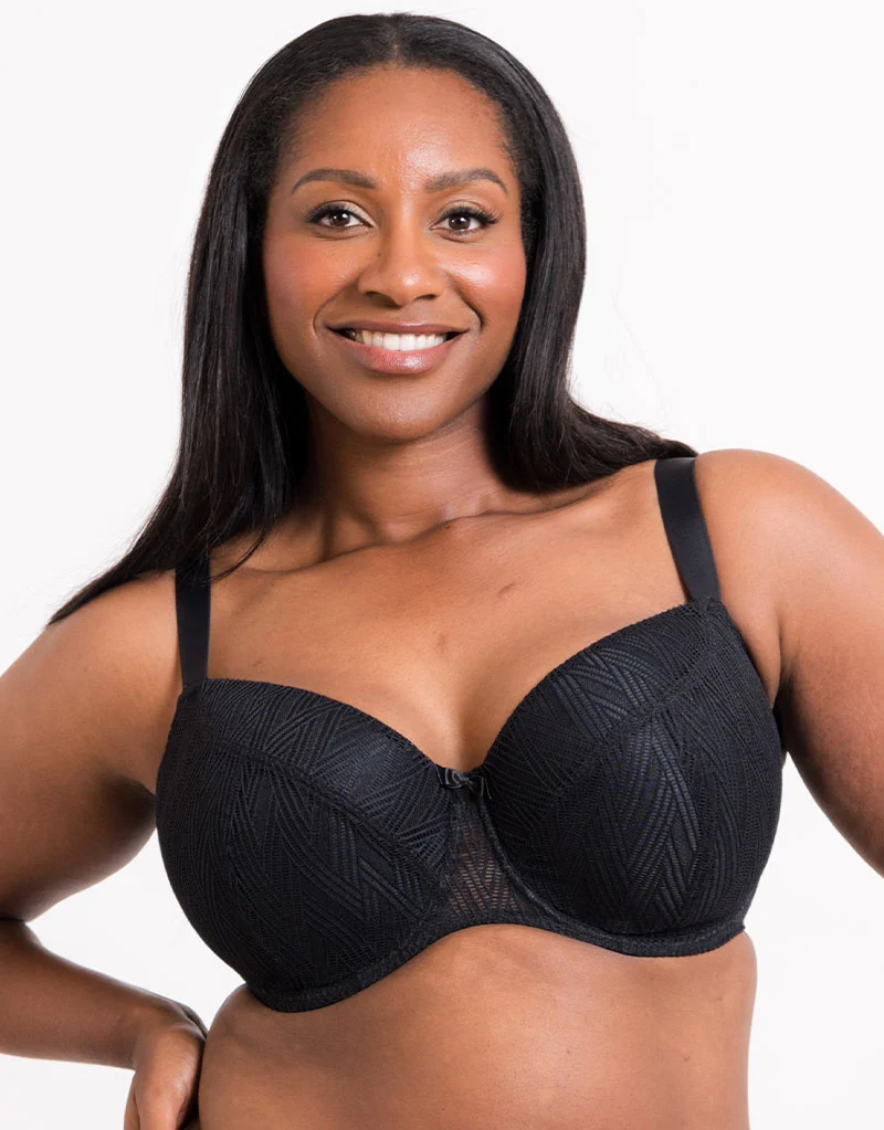 Flirtelle Esme Padded Balcony Bra Black