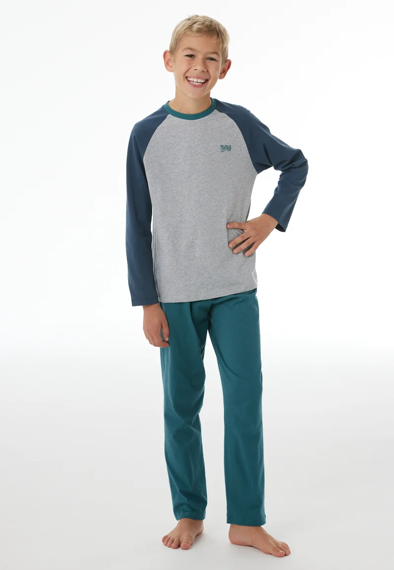 Schlafanzug Petrol/Grau - Nightwear