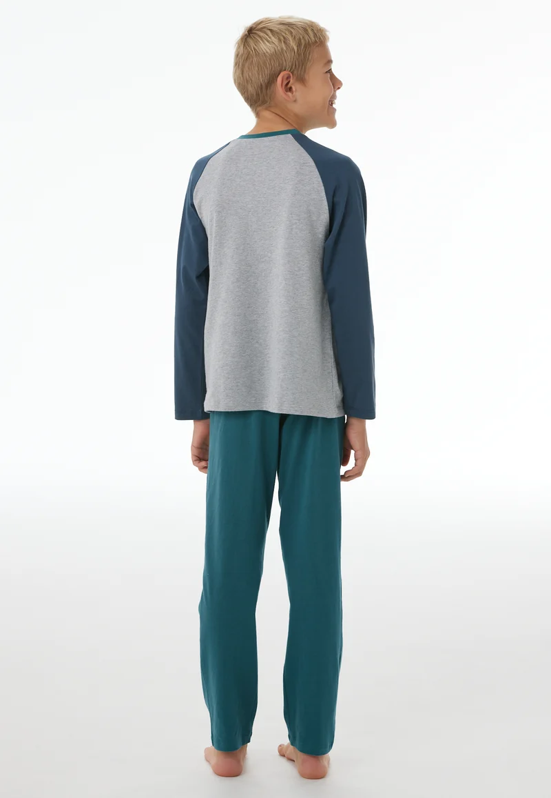 Schlafanzug Petrol/Grau - Nightwear