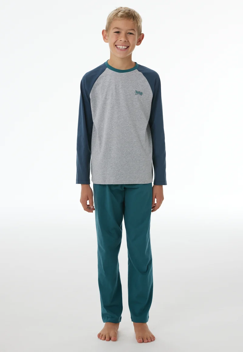 Schlafanzug Petrol/Grau - Nightwear