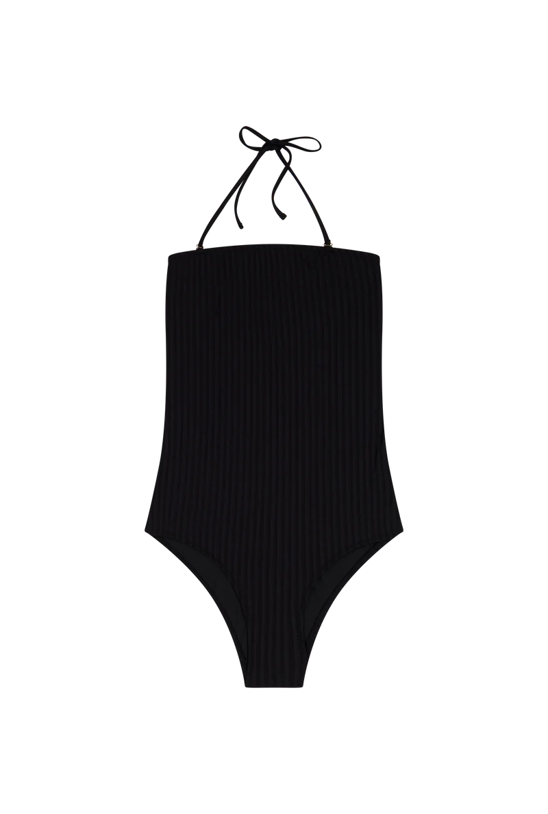 Maillot 1 Pièce Bustier - Noir